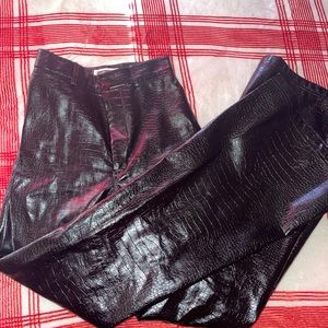 House of CB/ mistress rocks snake style leather pants